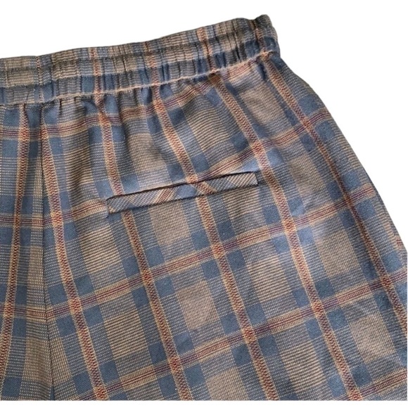 FREE PEOPLE Shakin All Over Plaid Pants in Brown/Blue Size XS - Picture 6 of 7
